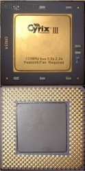 Cyrix Via III Joshua 133 MHz bus 3.0x 2.2v ES