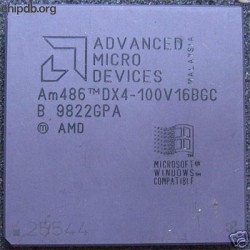 AMD Am486 DX4-100V16BGC laser engraved