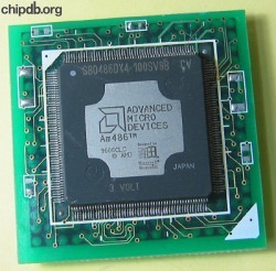 AMD S80486DX4-100 SV8B black print AMD S80486DX4-100 SV8B black print