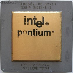 Intel Pentium A80502-100 SX963 FAKE