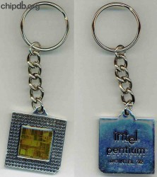 Intel keychain Pentium 60 silver