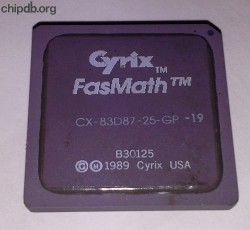Cyrix CX83D87-25-GP-19