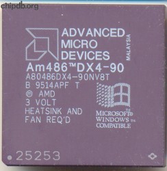 AMD A80486DX4-90NV8T rev B AMD A80486DX4-90NV8T rev B