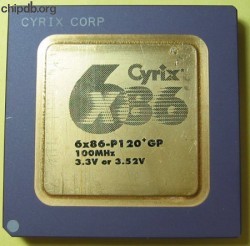 Cyrix 6x86-P120+GP 3.3V or 3.52V Cyrix 6x86-P120+GP 3.3V or 3.52V