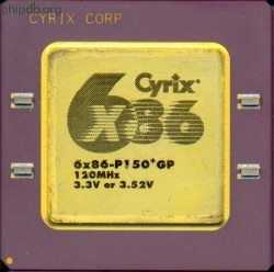 Cyrix 6x86-P150+GP 3.3V or 3.52V capacitors