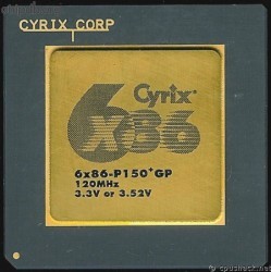 Cyrix 6x86-P150+GP 3.3V or 3.52V Cyrix 6x86-P150+GP 3.3V or 3.52V