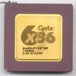 Cyrix 6x86-P150+GP 3.3V 3.52V diff CYRIX CORP