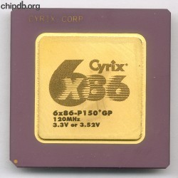 Cyrix 6x86-P150+GP 3.3V 3.52V diff CYRIX CORP Cyrix 6x86-P150+GP 3.3V 3.52V diff CYRIX CORP