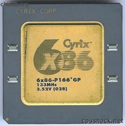 Cyrix 6x86-P166+GP 3.52V (028) capacitors