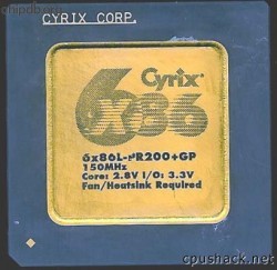 Cyrix 6x86L-PR200+GP coretext