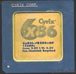 Cyrix 6x86L-PR200+GP coretext Cyrix 6x86L-PR200+GP coretext