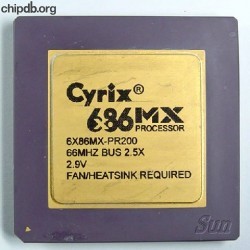 Cyrix 6x86MX-PR200 66MHz bus no CYRIX CORP diff font Cyrix 6x86MX-PR200 66MHz bus no CYRIX CORP diff font