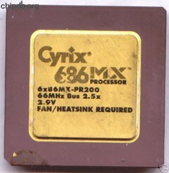 Cyrix 6x86MX-PR200 66MHz bus no CYRIX CORP