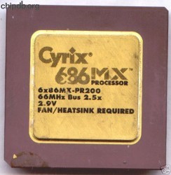 Cyrix 6x86MX-PR200 66MHz bus no CYRIX CORP Cyrix 6x86MX-PR200 66MHz bus no CYRIX CORP