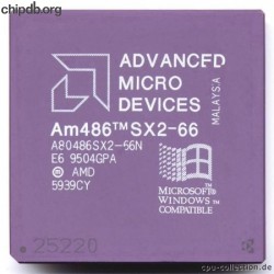 AMD A80486SX2-66N diff print