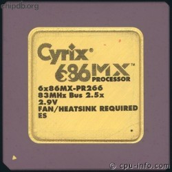 Cyrix 6x86MX-PR266-ES no CYRIX CORP Cyrix 6x86MX-PR266-ES no CYRIX CORP