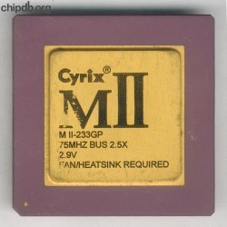 Cyrix MII-233GP 75MHz bus