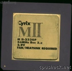Cyrix MII-233GP 66MHz bold font