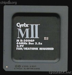 Cyrix MII-300GP blacktop ES