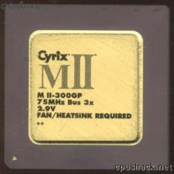 Cyrix MII-300GP 75MHz bus boldfont