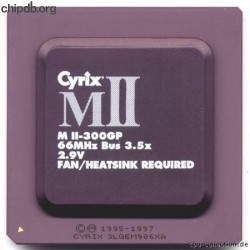 Cyrix MII-300GP blacktop