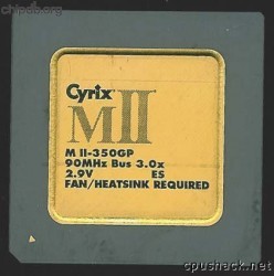 Cyrix MII-350GP ES