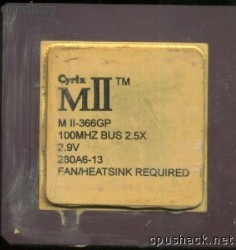 Cyrix MIIv-366GP smallest logo