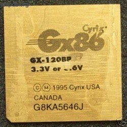 Cyrix MediaGX GX-120BP old logo Cyrix MediaGX GX-120BP old logo