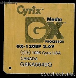 Cyrix MediaGX GX-120BP 3.6V Cyrix MediaGX GX-120BP 3.6V