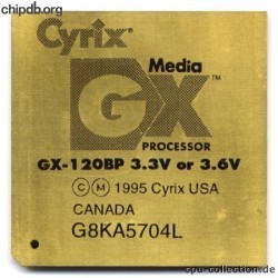 Cyrix MediaGX GX-120BP 3.3V or 3.6V Cyrix MediaGX GX-120BP 3.3V or 3.6V