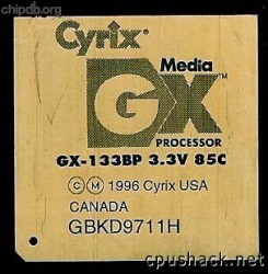 Cyrix MediaGX GX-133BP 3.3V 85C