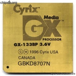 Cyrix MediaGX GX-133BP 3.6V Cyrix MediaGX GX-133BP 3.6V