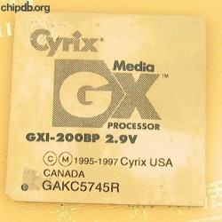 Cyrix MediaGX GXI-200BP 2.9V Cyrix MediaGX GXI-200BP 2.9V