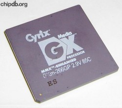 Cyrix MediaGX GXm-266GP 2.9V 85C ES Cyrix MediaGX GXm-266GP 2.9V 85C ES
