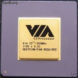 VIA C3-500MHz diff logo