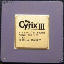 VIA Cyrix III-500MHz 1.80V voltage