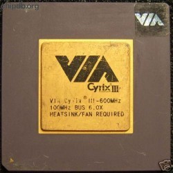 VIA Cyrix III-600MHz VIA Cyrix III-600MHz