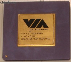 Cyrix Via C3-800AMHz 100 MHz bus