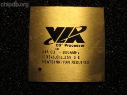 VIA C3-800 BGA diff print
