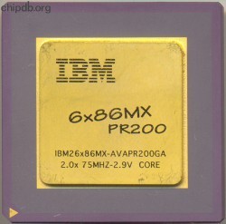 IBM 6x86MX PR200 6x86MX-AVAPR200GA IBM 6x86MX PR200 6x86MX-AVAPR200GA