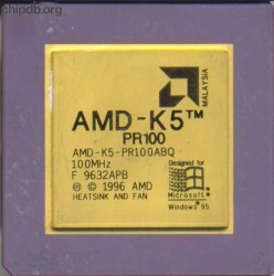 AMD AMD-K5-PR100ABQ goldcap AMD AMD-K5-PR100ABQ goldcap