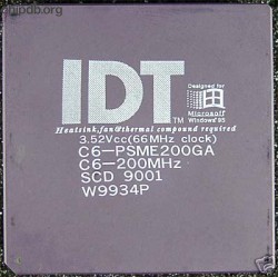 IDT WinChip C6-PSME200GA diff logo