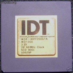 IDT Winchip2 W2A-3DFF200GTA diff logo