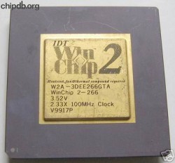 IDT Winchip2 W2A-3DEE266GTA diff logo IDT Winchip2 W2A-3DEE266GTA diff logo