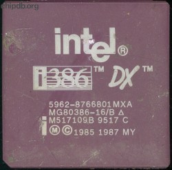 Intel MG80386-16/B 5962-8766801MXA
