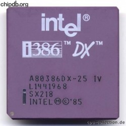 Intel A80386DX-25 IV SX218