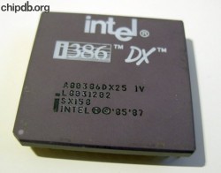 Intel A80386DX25 IV SX158
