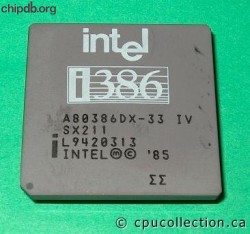 Intel A80386DX-33 IV SX211