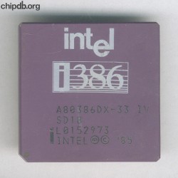 Intel A80386DX-33 IV SD18