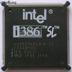 Intel KU80386SLB1A-25 SX621 Intel KU80386SLB1A-25 SX621